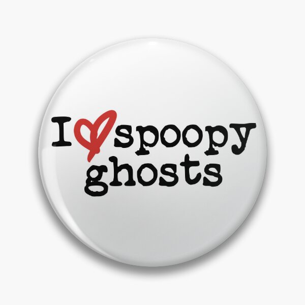 Item preview, I Love Spoopy Ghosts (black font) designed and sold by Pencil on Paper CA.