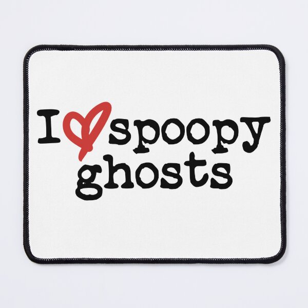 Item preview, I Love Spoopy Ghosts (black font) designed and sold by Pencil on Paper CA.