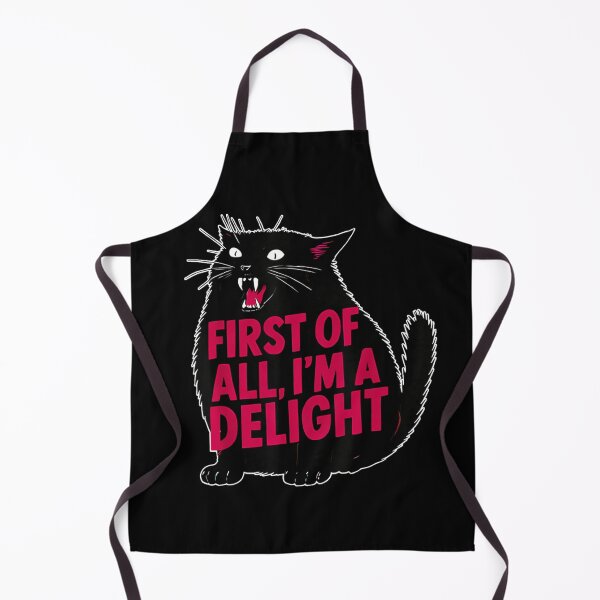 Item preview, First Of All I'M A Delight Roaring Black Cat designed and sold by IdealDo.