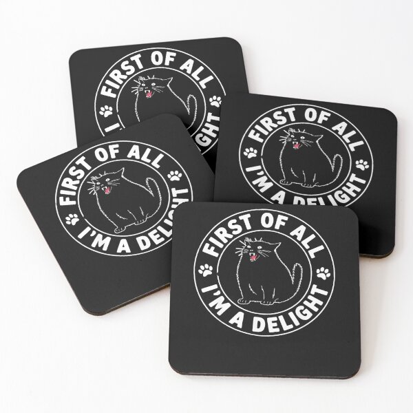 Item preview, First Of All I'M A Delight Roaring Black Cat designed and sold by IdealDo.
