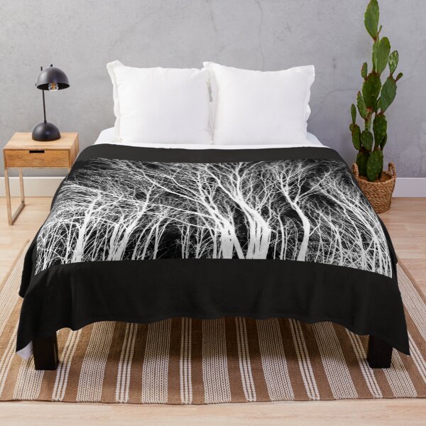 Item preview, Young Autumn ash trees, monochrome inverted designed and sold by paulboizot.