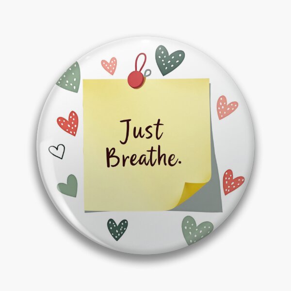 Item preview, Just Breathe Calm Reminder Note to Self designed and sold by Craftifik ..