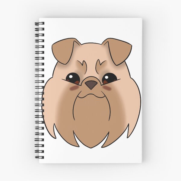 Item preview, Cream Brussels Griffon Light Brown Snout Brows Ears Tear Stains designed and sold by OliRoseArt.