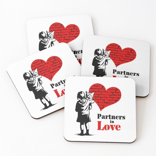 Item preview, Partners In Love Girl And Cat Art designed and sold by AnnDesignStudio.
