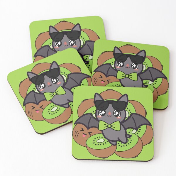 Item preview, Kawaii Kiwi Bat with Sunglasses designed and sold by Kanniax.