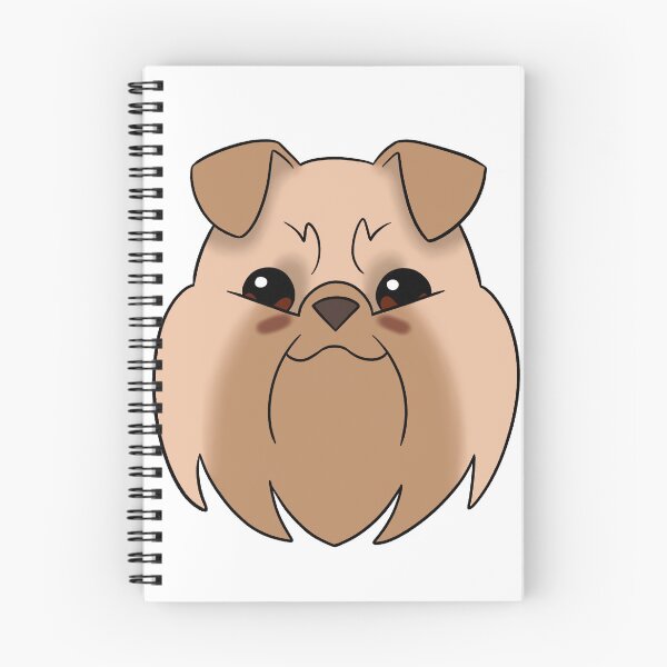 Item preview, Cream Brussels Griffon Light Brown Snout Ears Tear Stains designed and sold by OliRoseArt.