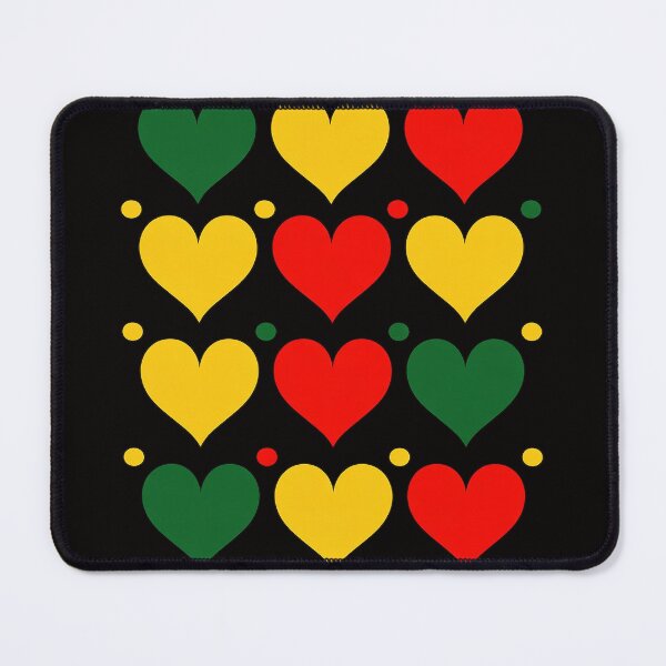 Item preview, Heart Pattern Juneteenth Black History African American Flag designed and sold by AnimeManga2D.
