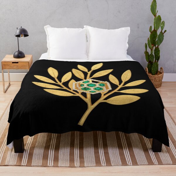 Item preview, Golden Olive Branch Wall Art | Emerald Luxury Botanical Decor designed and sold by MonaRose_Art.
