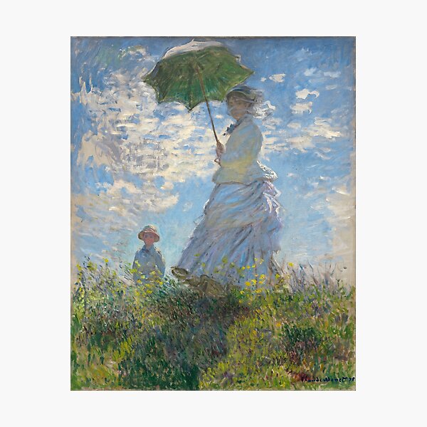 Item preview, HD. Woman with a Parasol, by Claude Monet. HIGH DEFINITION  designed and sold by MINDTHECHERRY.