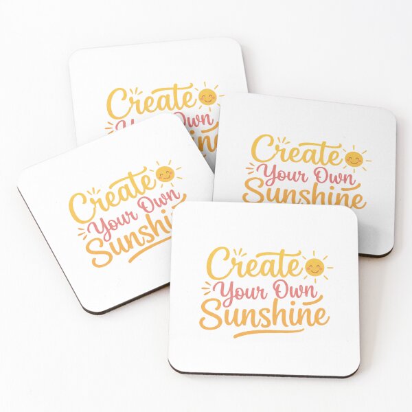 Item preview, Create Your Own Sunshine - Motivational Floral Quote designed and sold by ToonyTeez.