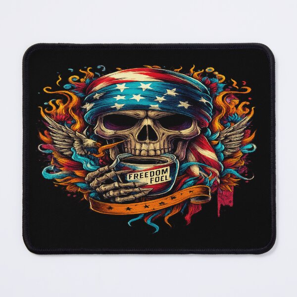 Item preview, Freedom Fuel Skull Art designed and sold by PigiArt.