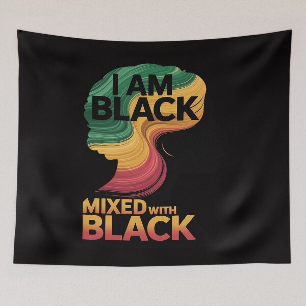 Item preview, I Am Black Mixed with Black designed and sold by AnimeManga2D.