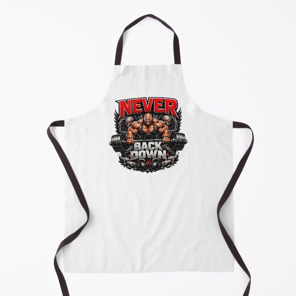 Item preview, NEVER BACK DOWN Apparel: Ultimate Gym Motivation & Fitness Gear designed and sold by ModernKhaos.