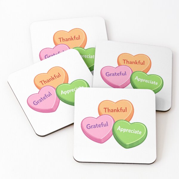 Item preview, Thankful Conversation hearts designed and sold by HBK ACCESSORIES.