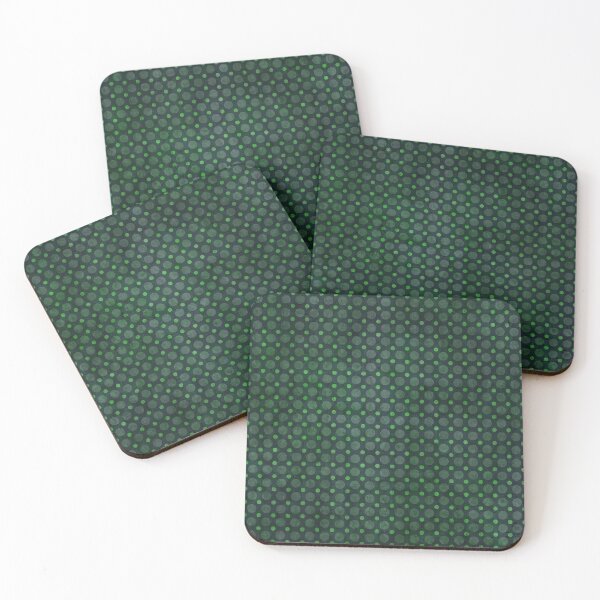 Item preview, Emerald Green Polka Dot Vintage Grunge Pattern designed and sold by WAMTEES.
