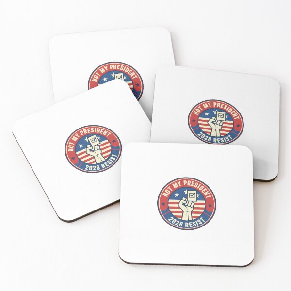 Item preview, Not My President Retro Political Protest Badge — Resist & Vote 2026 designed and sold by ys96.