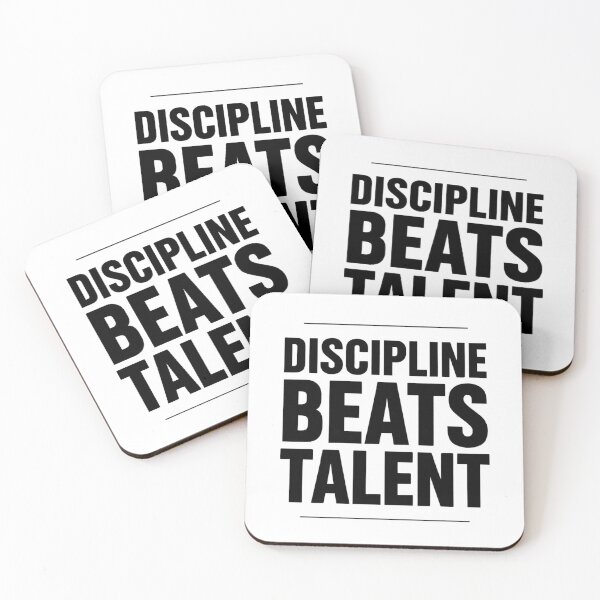 Item preview, DISCIPLINE BEATS TALENT designed and sold by NatureNinja.