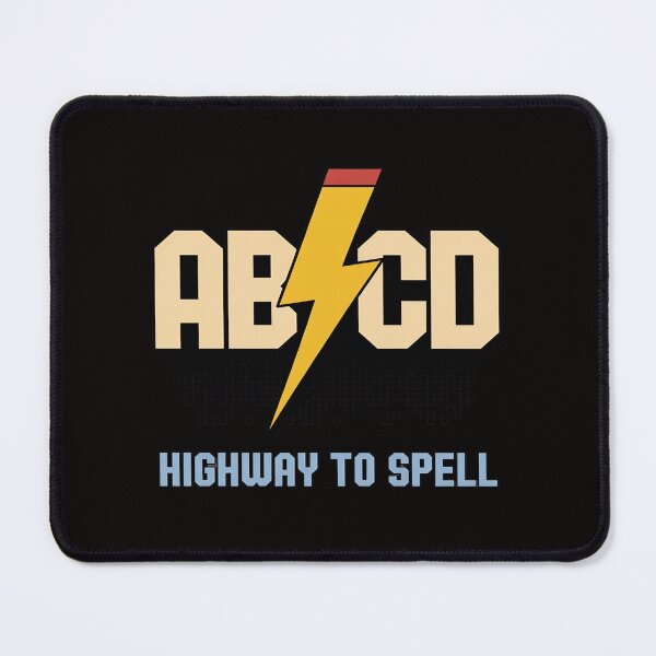 Item preview, ABCD Highway To Spell Pencil Teacher & Student White Font Me designed and sold by AnimeManga2D.