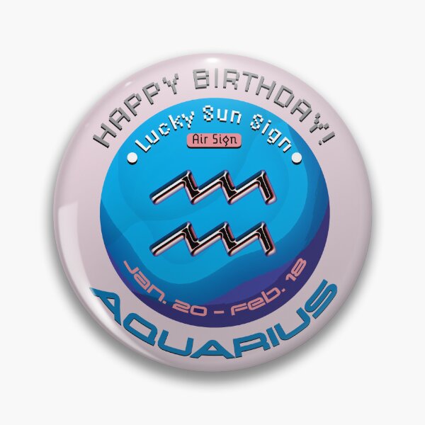 Item preview, Birthday Zodiac for Freedom-Loving Aquarius designed and sold by cremedecolor.