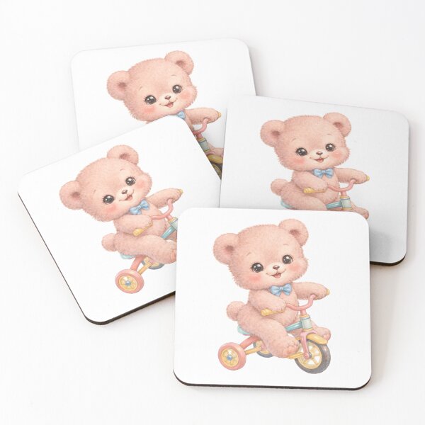 Item preview, Pastel Teddy Bear on Tricycle – Cute Babycore Nursery Illustration, Soft Storybook Art designed and sold by SirensSageStone.