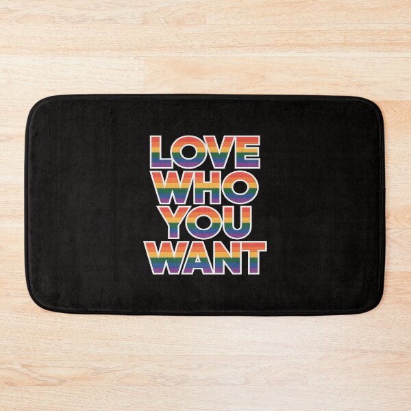 Item preview, Love Who You Want Gay LGBT Pride designed and sold by AnimeManga2D.