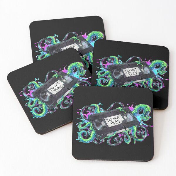 Item preview, Cursed VHS Tape Glitch Horror - Do Not Play Retro 90s Slime designed and sold by MarCinu Art.