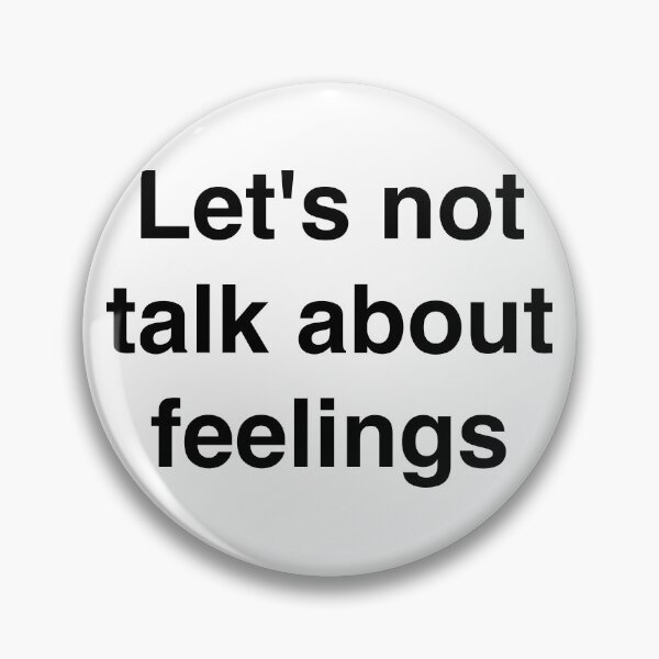 Item preview, Let’s Not Talk About Feelings – Minimal Text Design designed and sold by OffSignal.
