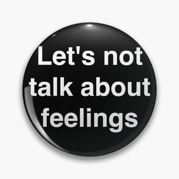 Item preview, Let’s Not Talk About Feelings – Minimal Text Design designed and sold by OffSignal.
