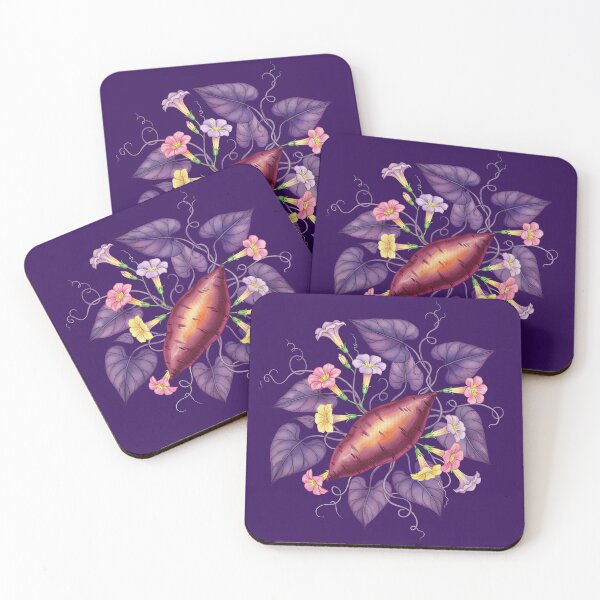 Item preview, Purple Sweet Potato and Morning Glory Botanical Art designed and sold by LinaValearte.