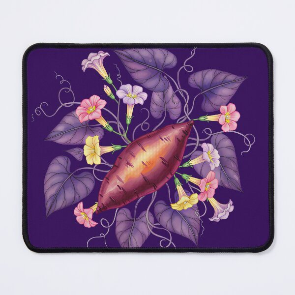 Item preview, Purple Sweet Potato and Morning Glory Botanical Art designed and sold by LinaValearte.