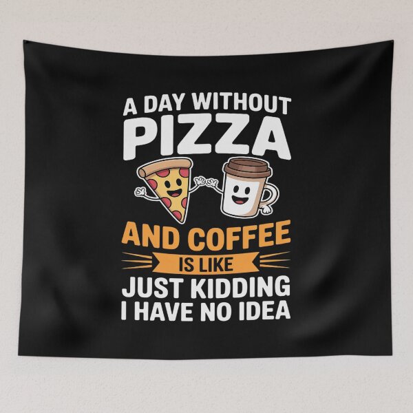 Item preview, A day without coffe and pizza designed and sold by duolastgend.