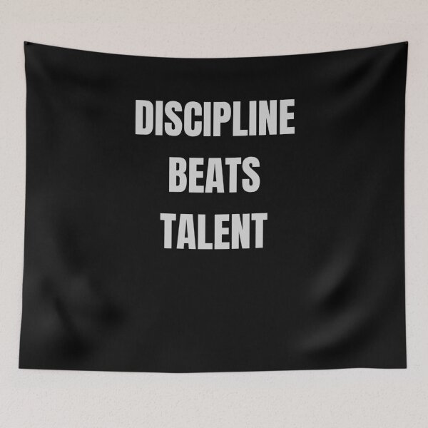 Item preview, DISCIPLINE BEATS TALENT designed and sold by NatureNinja.