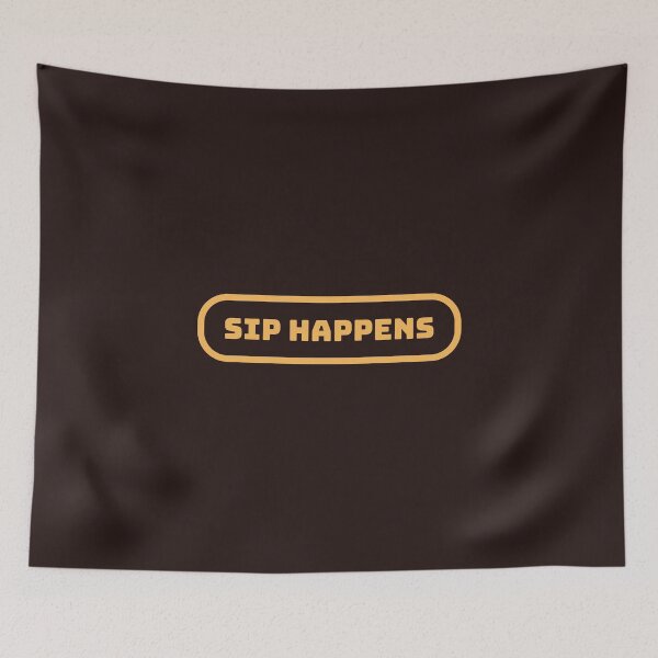 Item preview, Sip Happens – Funny Wine Pun designed and sold by VinoVibesApp.