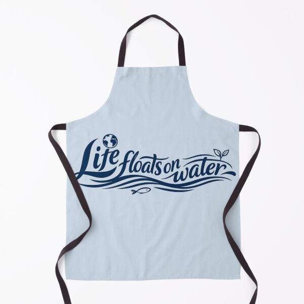 Item preview, Life Floats on Water – Minimal Typographic Eco Design designed and sold by Hemas Art.