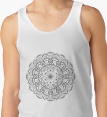 Camiseta de tirantes Mandala negro simple
