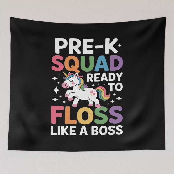 Item preview, Pre K First Day of School Flossing Unicorn Back To School designed and sold by tlallimicrichi.