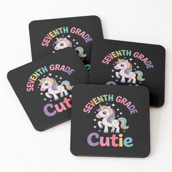 Item preview, Seventh Grade Cutie Unicorn Back To School designed and sold by duolastgend.