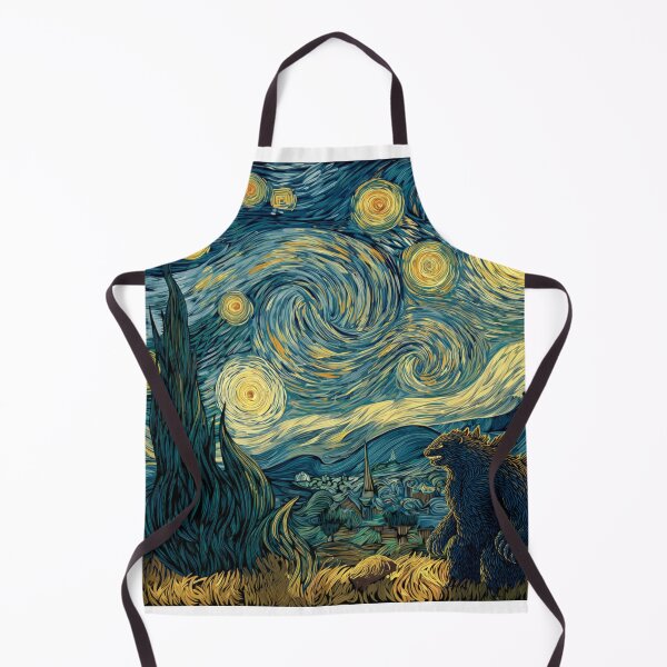 Item preview, Starry Night Godzilla 1 Van Gogh  designed and sold by ambystomatees.