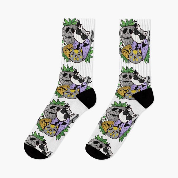 Item preview, Gatos de fresa kawaii espeluznantes de Halloween designed and sold by Kanniax.