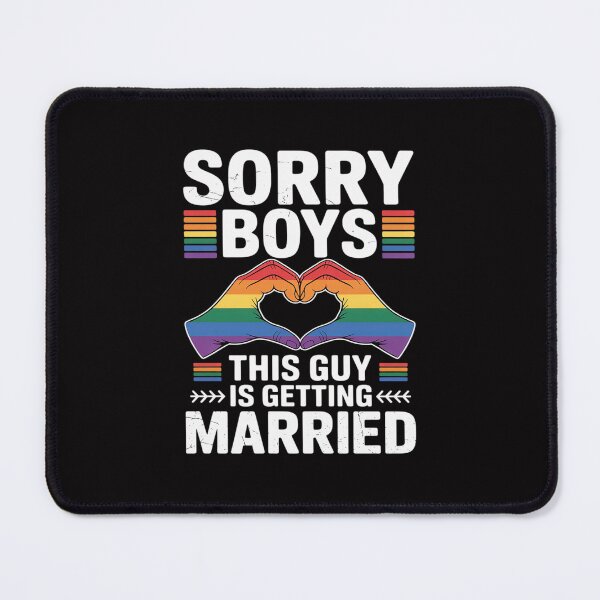Item preview, Sorry Boys This Guy is Getting Married LGBT Gay Couple designed and sold by tlallimicrichi.