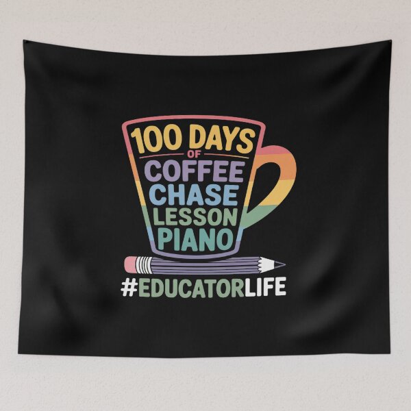 Item preview, Tie Dye 100 Days Of Coffee And Chaos Educator Life designed and sold by duolastgend.