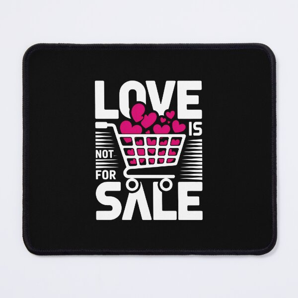 Item preview, Love is Not for Sale Anti-Commercialism Valentines Aesthetic designed and sold by SplashTastic.