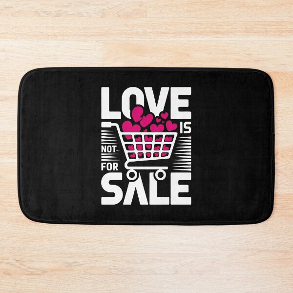 Item preview, Love is Not for Sale Anti-Commercialism Valentines Aesthetic designed and sold by SplashTastic.