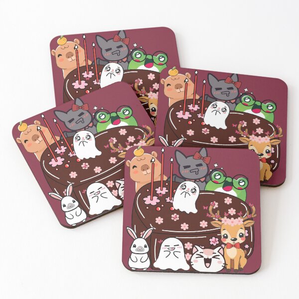 Item preview, Kawaii Birthday Party with Cute Animal Friends designed and sold by Kanniax.