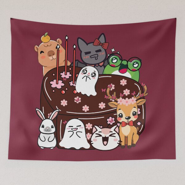 Item preview, Kawaii Birthday Party with Cute Animal Friends designed and sold by Kanniax.