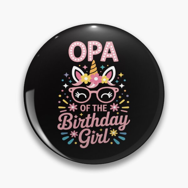 Item preview, Opa Of The Birthday Girl Flower Unicorn Mothers Day designed and sold by tlallimicrichi.