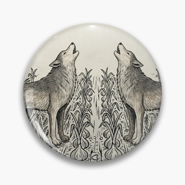 Item preview, Garlic field, two wolves designed and sold by Je Suis À Moitié Plein.