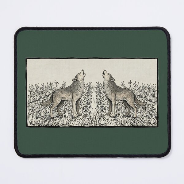 Item preview, Garlic field, two wolves designed and sold by Je Suis À Moitié Plein.