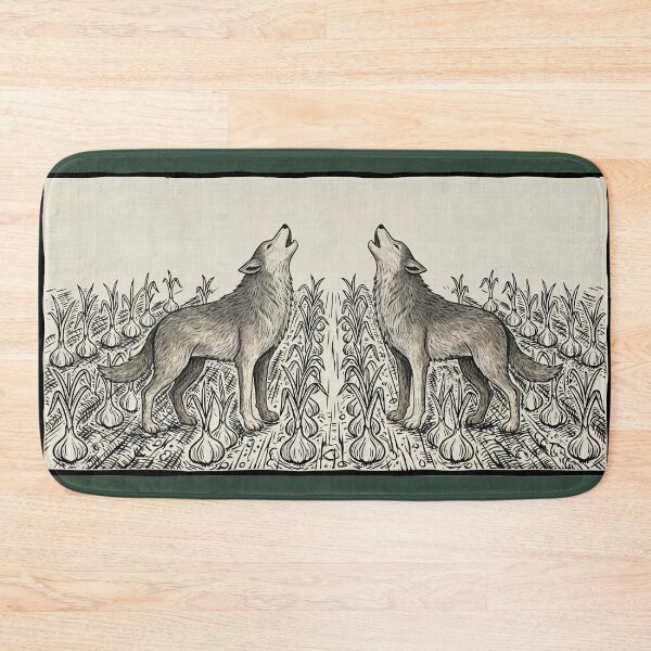 Item preview, Garlic field, two wolves designed and sold by Je Suis À Moitié Plein.