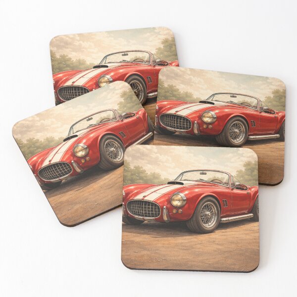Item preview,  Auto Vintage Racing Illustration - Open Top Classic Speedster Car Art designed and sold by CzipipitoStudio.